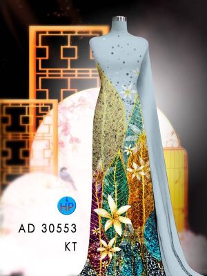 Vải Áo Dài Hoa In 3D AD 30553 28